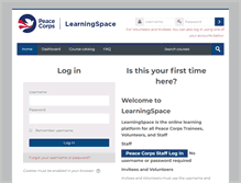 Tablet Screenshot of learning.peacecorps.gov