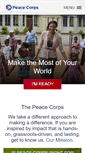 Mobile Screenshot of peacecorps.gov