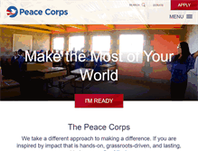 Tablet Screenshot of peacecorps.gov